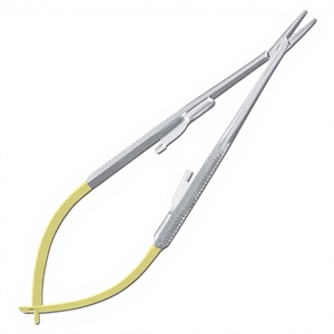 ที่จับเข็มผ่าตัด รุ่น F7-297 ได้รับการรับรองมาตรฐาน CE ผลิตจากสแตนเลสสตีล ด้ามจับสีเหลือง ขนาด 14 ซม. ระดับ Class I - Product Image 2