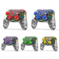Controlador de Juegos Todo en Uno Inalámbrico BT para Receptor Modelo 2220, Palanca de Freno, Volante RGB, Empuñadura de Dirección para Móvil/PC/Tablet