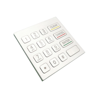 Claviers et pavés numériques métalliques personnalisés 4x4 en acier inoxydable, étanches IP65, durables, pour contrôle d'accès extérieur et usage industriel