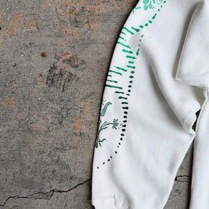Custom Streetwear Knit Dtg Print T-<b>Shirts</b> Cropped Long Sleeve <b>Shirts</b> High Quality <b>Shirts</b> Oversized <b>Waffle</b> Knit Long Sleeve - Product Image 4