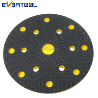 EVERTOOL Plaque de ponçage sans poussière de 150 mm (6 pouces) pour disques de ponçage auto-agrippants, accessoires pour outils électriques