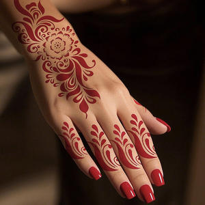 Tatuajes Temporales de Henna en Polvo Blanco y Marrón para Manos, Brazos y Cuerpo, Adhesivos Decorativos Étnicos a Prueba de Agua, Venta al Por Mayor - Product Image 2