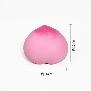 Botu - Novedades: Juguete Sensorial Gigante de TPR con Forma de Durazno Rosa, Juguete Antiestrés de Frutas para Apretar - Product Image 2