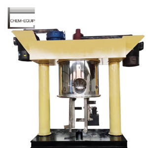 Mélangeur planétaire double à vide de type portique de 1000 L avec presse pour graisse de silicium lubrifiante - Product Image 2