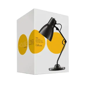 Boite personnalisable en carton à led, emballage blanc pour lampe, avec livraison gratuite en chine, 50 pièces