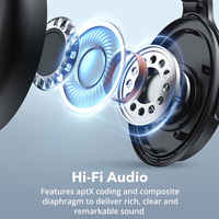Headset DJ Stereo Nirkabel Studio Rekaman Profesional Peredam Kebisingan 3.5mm Monitor Headphone untuk 5.0+EDR 22 Jam