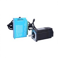 HEJIE Stepper Motor Kit Torsi Tinggi 3NM 57BYGHB80 Hybrid 2-fase Nema 23 Loop Tertutup dan Driver