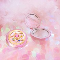 Espejos de Maquillaje, Espejo de Maquillaje Personal, Portátil, de Viaje, Plegable, de Doble Cara con Cristal de Sailor Moon