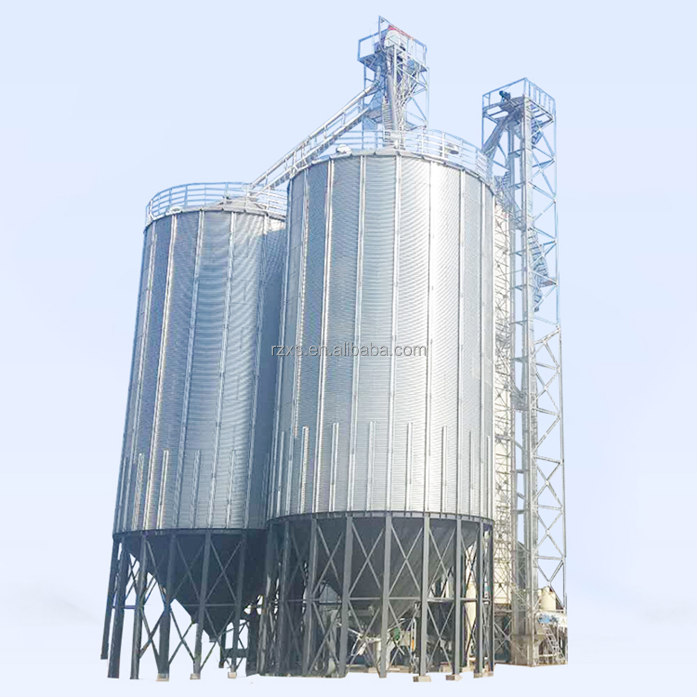 Great volume popular TCK series hopper bottom galvanized steel rice paddy storage silo
