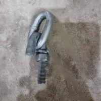 Crochets de levage robustes en acier au carbone galvanisé à chaud de 10 mm pour la levée de structures en acier industrielles, sur mesure