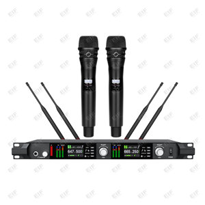Precio al por mayor: Sistema de micrófono inalámbrico UHF de doble canal EIF ADX800, de mano y de solapa, multiestilo para karaoke, servicios OEM - Product Image 4