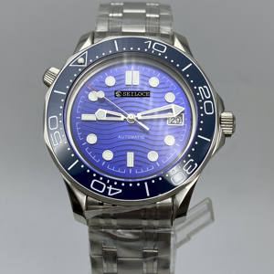 Montre SEILOCE pour homme avec logo, verre saphir, 300 m de résistance à la plongée, bracelet en acier inoxydable, montre mécanique automatique - Product Image 5