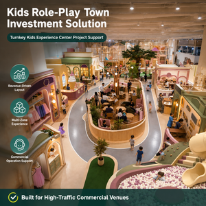 Centro de Juegos Infantil con Pistas de Carreteras, Casas de Juego y Centro Comercial Interior, con Servicio de Instalación Familiar y Diseño Personalizado - Product Image 1
