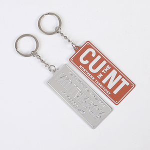 Llavero de <span class=keywords><strong>Metal</strong></span> con Diseño Personalizado en Relieve, Llavero de Aluminio con Placa de Matrícula para Regalo Promocional - Product Image 6