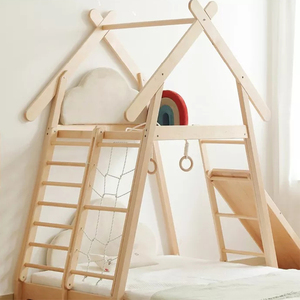 Mobili per bambini <span class=keywords><strong>lettino</strong></span> in legno per bambini culla pavimento in legno letti per <span class=keywords><strong>casa</strong></span> struttura per arrampicata altalena letto per bambini per bambini - Product Image 4