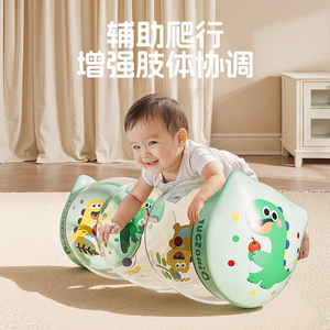 Andador Inflable Azul para Bebés con Campana, Juguete para Gatear y Aprender Temprano, Diseño de Dibujos Animados para Niños - Product Image 2