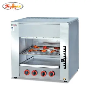 Stainless steel table top gas infrared salamander grill for commercial kitchen cooking equipments