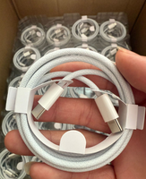 Câble de charge rapide USB-C 60W en gros, longueurs 0,9m, 1,8m, 3m, blanc, avec emballage en boîte, pour synchronisation et charge rapide de téléphone