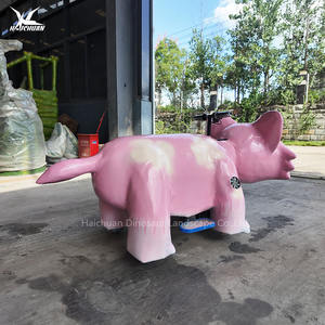 Haichuan Kids Ride Pink Animal Scooter para alquiler <span class=keywords><strong>de</strong></span> parque público - Product Image 3