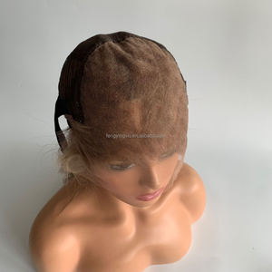 Peluca frontal de encaje HD sin pegamento Fengyingxiu rubio ceniza, lista para enviar, 13*6, nudos invisibles, cabello virgen transparente para encaje - Product Image 5