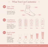Chaussettes antidérapantes pour femmes, avec logo personnalisé, rose uni, pour Pilates, avec bord côtelé à volants, pour studio de yoga et entraînement
