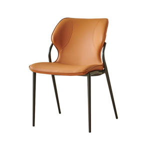 Dining Chair Style 07 Upholstered <b>Backrest</b> Modern Design For Home Cafe Hotel Use - Product Image 5