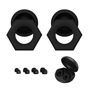 Bouchons d'oreilles personnalisés en silicone, 4 tailles, insonorisants, anti-bruit, protection auditive pour le sommeil, la moto et les festivals - Product Image 1