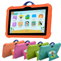 Tablet Infantil 7 Pulgadas con WiFi, CPU de Cuatro Núcleos, Cámara Dual, Sistema Operativo Android, Funda de Silicona Antigolpes con Asa, Venta al Por Mayor de PC para Niños