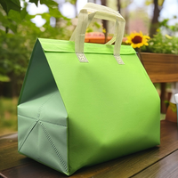 Sac isotherme réutilisable en non-tissé avec couleur et logo personnalisés pour aliments, lait, gâteaux, pain, chocolat