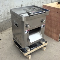 Machine à découper la viande en acier inoxydable avec fonction automatique pour trancher, couper en bandes et couper en dés le bœuf et les poitrines de poulet