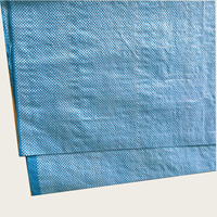 Sacs en polypropylène tissé PP de 50 kg, 100 kg, 120 kg, sacs en polypropylène à rayures blanches et bleues pour l'emballage du maïs, du riz et des engrais