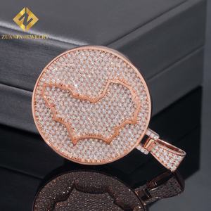 New Arrival Africa <b>Map</b> Hip Hop 925 Silver Moissanite <b>Map</b> Pendant Jewelry Fine Ice Out Pendant Unisex - Product Image 5