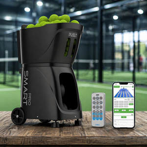 Máquina Lanzapelotas de Tenis Automática Inteligente 140kmh, Lanzador de Pelotas de Pádel con Control Remoto Bluetooth, Equipo de Entrenamiento Profesional - Product Image 1
