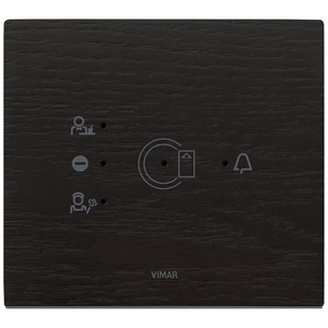 Panneau transpondeur pour porte de sécurité Vimar, finition Wengé, 18x14,1 cm - Product Image 1