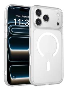 Coque de téléphone magnétique en TPU souple mat, protection intégrale antichoc semi-transparente pour iPhone 17 16 Series - Product Image 1