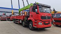 Grue mobile montée sur camion Shacman Delong Zoomlion, capacité de charge de 40 tonnes, hauteur de levage de 20 m et moteur Weichai