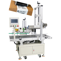 Machines d'étiquetage automatique de cartons, machine d'étiquetage d'angle de boîte de carton à angle droit, applicateur d'étiquettes pour boîtes non ouvertes
