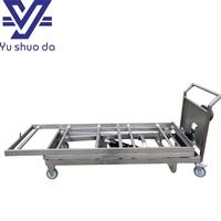 Chariot de levage mobile de cadavre de morgue de chariot d'hôpital de conception populaire avec le certificat de la CE