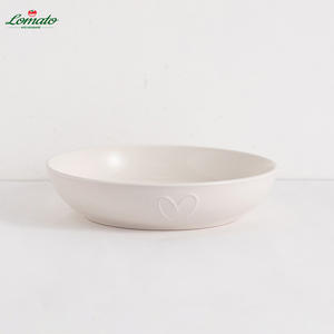 Stock ! Assiette creuse en porcelaine écologique, assiettes en céramique blanches polyvalentes, plats à sauce créatifs, assiette à dessert, pour hôtels et mariages - Product Image 5