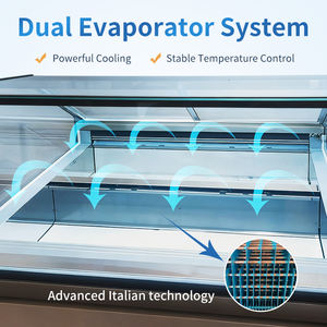 Présentoir au détail <span class=keywords><strong>Vitrine</strong></span> Crème glacée <span class=keywords><strong>Pâtisserie</strong></span> <span class=keywords><strong>Prix</strong></span> Haute Qualité Glaçons et Réfrigérateurs Glaçons <span class=keywords><strong>Vitrine</strong></span> - Product Image 6