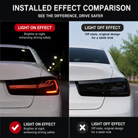 Feux arrière à LED rouges de style CSL pour BMW Série 3 G20 G28 G80 2019-2022, nouveau clignotant séquentiel, feu stop arrière