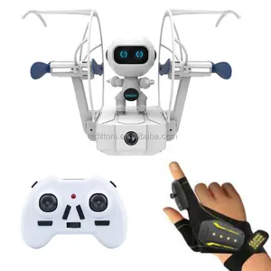 Dron robótico con control por gestos, WiFi, con cámara, 480P, sensor de mano, caballero, Robot volador, cuadricóptero