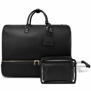 Ensemble de bagages de sport et de voyage GORFIA personnalisé de luxe en PU imperméable avec compartiment à chaussures et organiseur de cosmétiques - Product Image 1