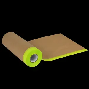 Biodegradable Car automotive kraft paper masking film covering painting paper kraft