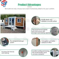 Maison conteneur de luxe extensible de 40 pieds, sur mesure, préfabriquée, moderne, pour bureau, habitation, bâtiment commercial, avec plan d'étage et couleur personnalisables