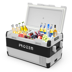 Refrigerador Portátil de Doble Zona para Camping, Nevera de 75/95L para Auto, Congelador para Exteriores, Enfriador de Bebidas y Frutas, Nevera para Auto de 12v - Product Image 1
