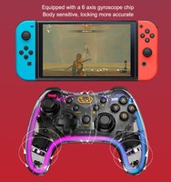 Controlador de juego para Switch/Lite/OLED Controller Switch Controller con RGB Breathing LED Remote Compatible con PC/IOS multiplataforma