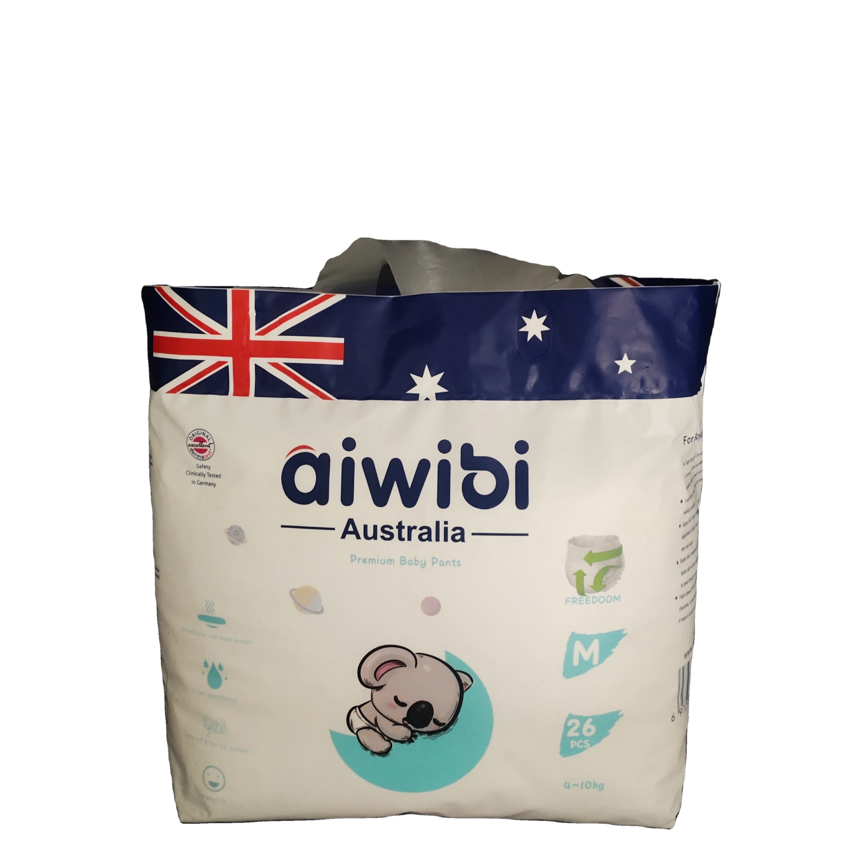 Бренд AIWIBI, Заводская поставка, горячая Распродажа, полностью бесплатные образцы оптом, одноразовые детские брюки, производитель оптом для детей AWB15