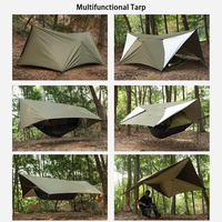 Bâche imperméable PU2000 pour l'extérieur, bâche ultralégère pour hamac, bâche de pluie pour tente de camping, bâche de pluie portable, auvent