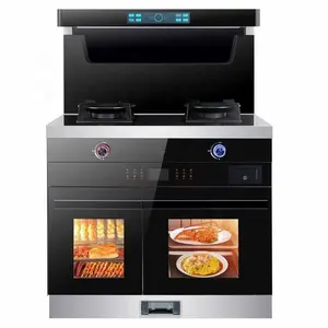 Cuisinière à <span class=keywords><strong>gaz</strong></span> et électrique personnalisée en gros avec hotte, <span class=keywords><strong>four</strong></span> et grill pour la maison - Product Image 1